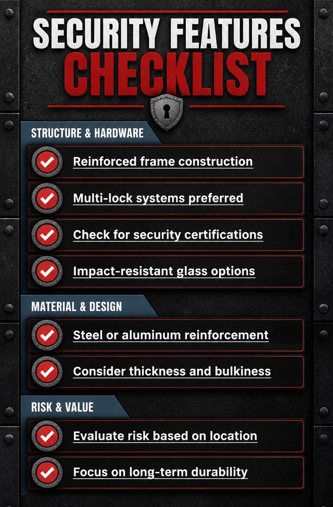 8 Patio Door Alternatives for 2026: Beyond Standard Sliding Glass 10 A checklist of security features for patio doors.